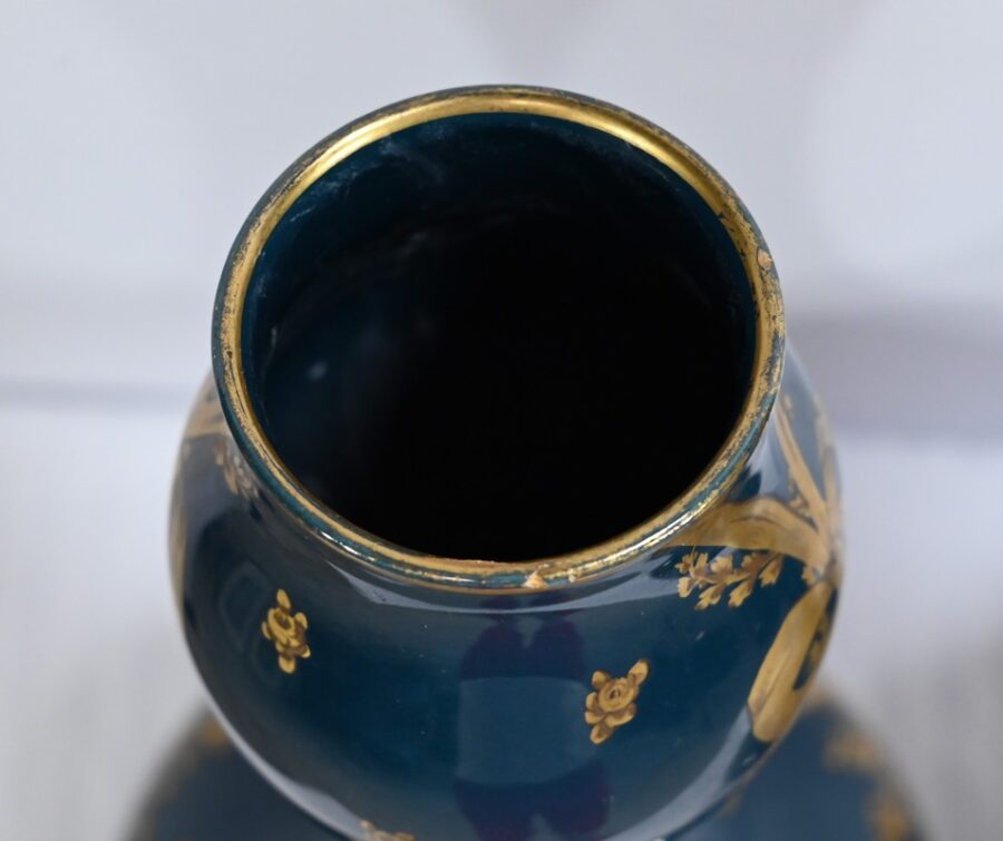 Paire de Vases en Céramique de Gien – Fin XIXe – Image 16