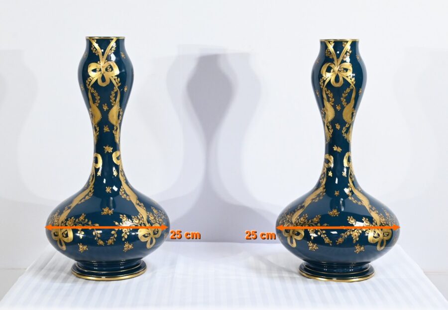 Paire de Vases en Céramique de Gien – Fin XIXe – Image 19