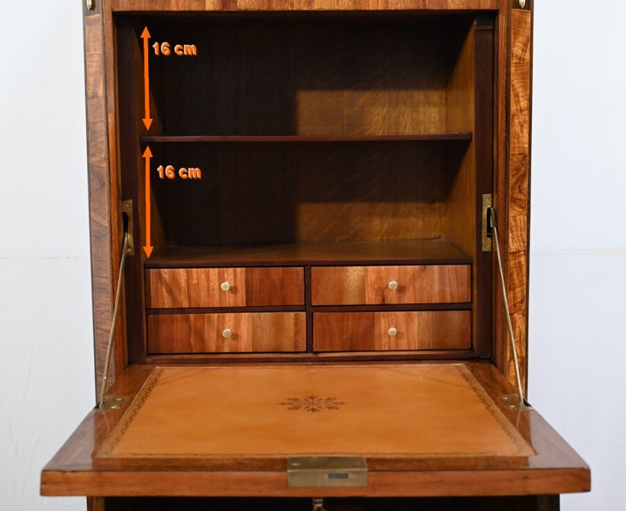 Petit Secrétaire en Acajou et Amarante, époque Louis XVI – XVIIIe – Image 40