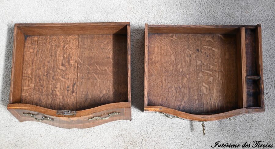 Petite Table Chiffonnière en Bois de Rose et Noyer, style Louis XV – 2ème Moitié XIXe – Image 20