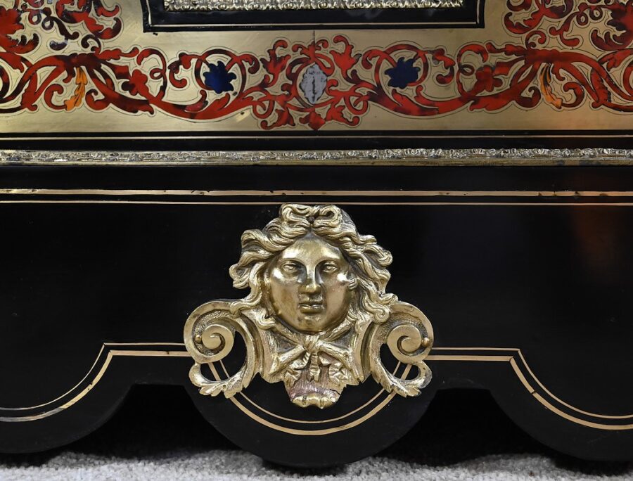Petite Vitrine en Laiton et Poirier Noirci, époque Napoléon III – Milieu XIXe – Image 20