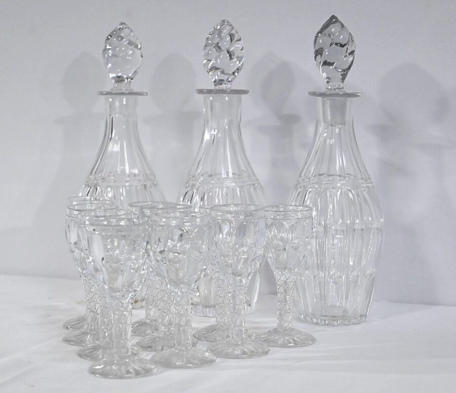 Service Cabaret Cristal de Bohème, époque Napoléon III - 2ème partie XIXe – Image 3