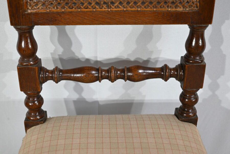 Suite de 4 Chaises en Chêne, époque Louis Philippe – 2ème partie XIXe – Image 12