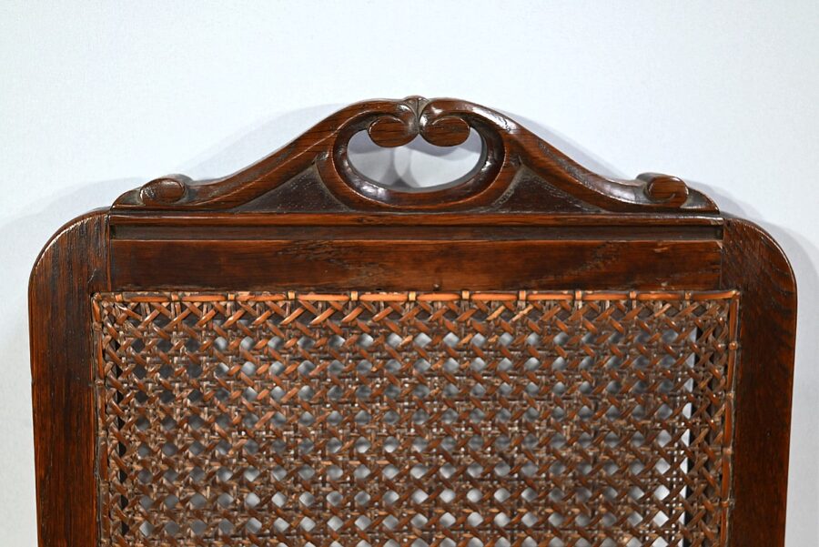 Suite de 4 Chaises en Chêne, époque Louis Philippe – 2ème partie XIXe – Image 7