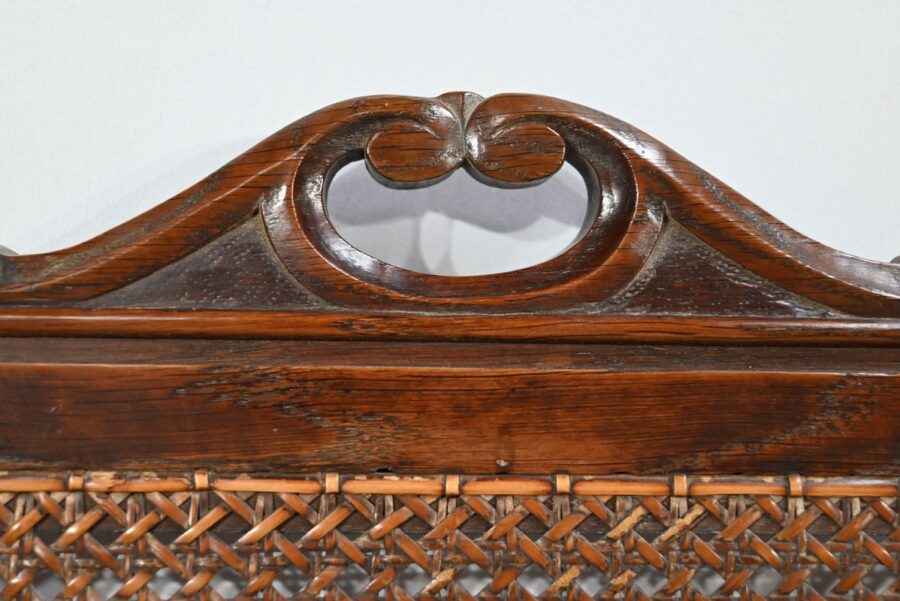 Suite de 4 Chaises en Chêne, époque Louis Philippe – 2ème partie XIXe – Image 8