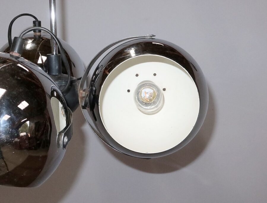 Suspension Eyeball en Métal Chromé – 1960 – Image 15