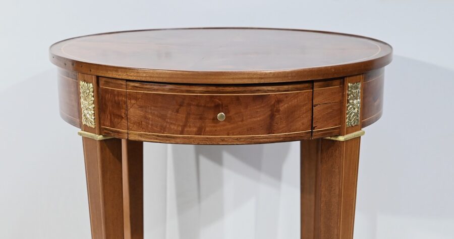 Guéridon en Acajou Clair, goût Louis XVI / Directoire – Fin XIXe – Image 7