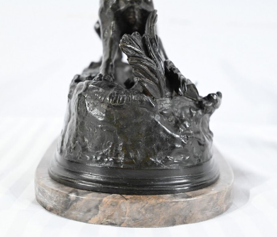 Bronze « Chien Épagneul », signé P-J.Mêne – Milieu XIXe – Image 11