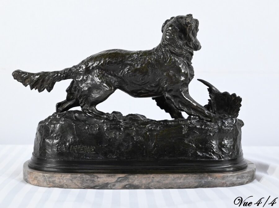 Bronze « Chien Épagneul », signé P-J.Mêne – Milieu XIXe – Image 13