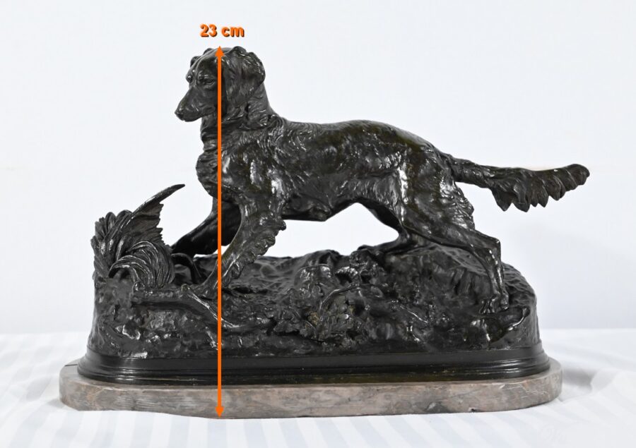 Bronze « Chien Épagneul », signé P-J.Mêne – Milieu XIXe – Image 17