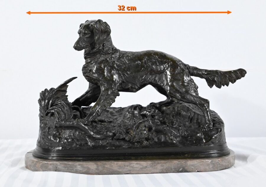 Bronze « Chien Épagneul », signé P-J.Mêne – Milieu XIXe – Image 18