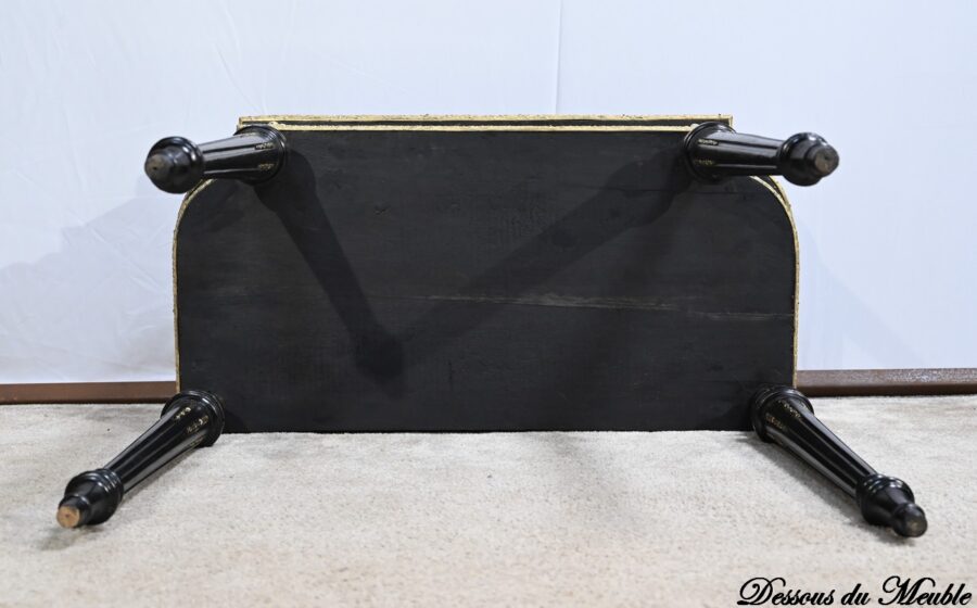 Console Table de Jeux en Bois Noirci, époque Napoléon III – Milieu XIXe – Image 34