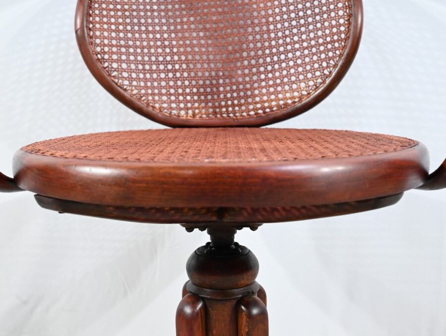 Fauteuil de Bureau en Hêtre, esprit Thonet – Début XXe – Image 7