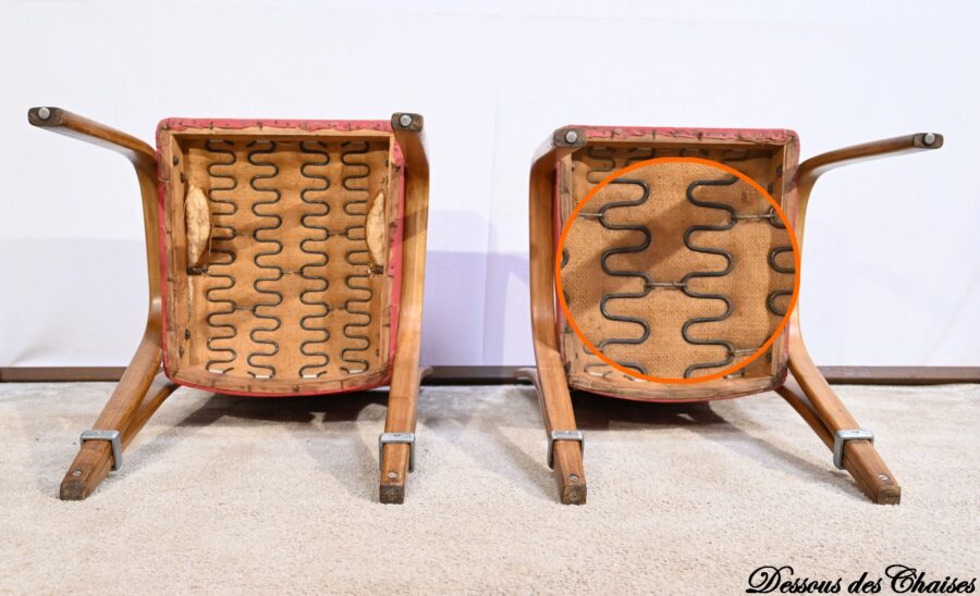 Paire de Chaises « Bow Wood », signée H.Steiner – 1950 – Image 21