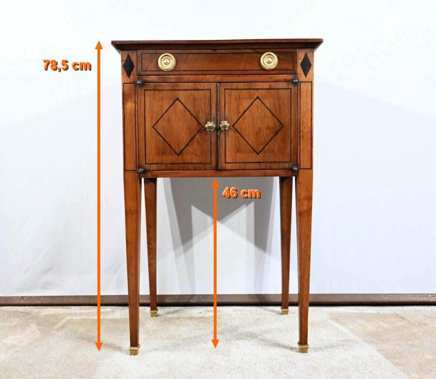 Petit Meuble de Salon en Noyer, style Transition Louis XVI / Directoire – 1ère Partie XIXe – Image 26
