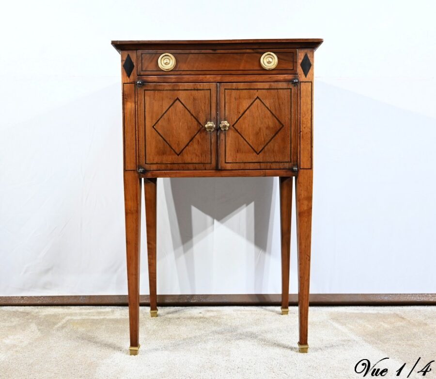 Petit Meuble de Salon en Noyer, style Transition Louis XVI / Directoire – 1ère Partie XIXe – Image 6