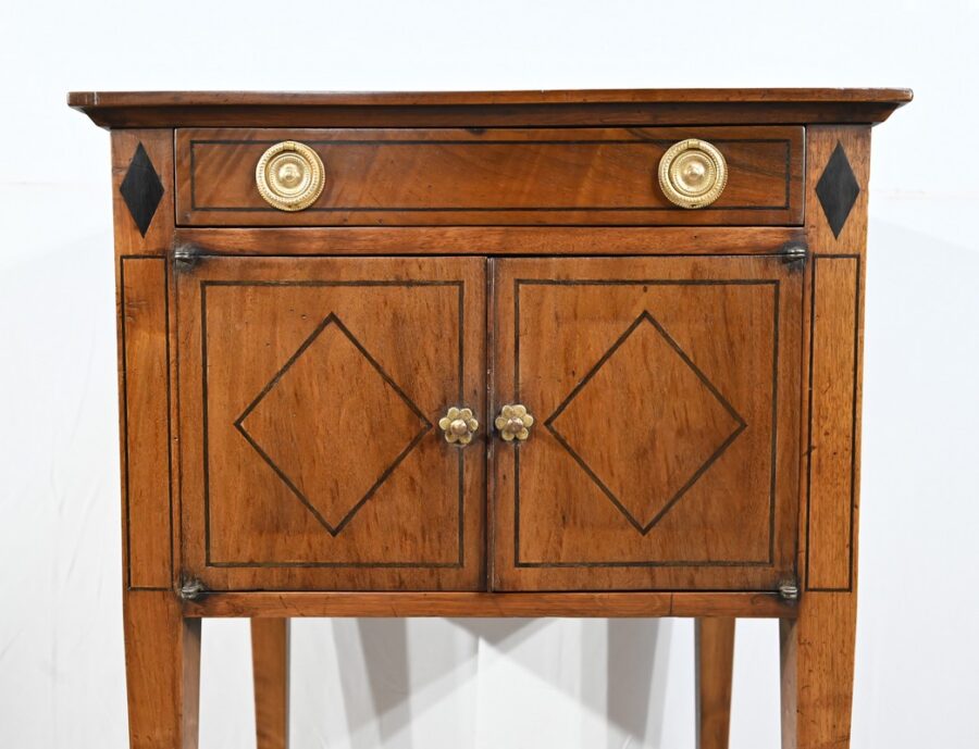 Petit Meuble de Salon en Noyer, style Transition Louis XVI / Directoire – 1ère Partie XIXe – Image 7