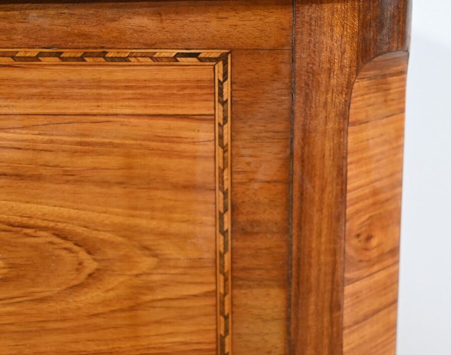 Petite Commode Sauteuse en Acajou et Bois de Rose, époque Louis XVI – XVIIIe – Image 18