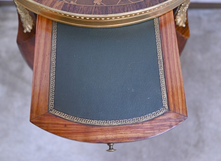 Petite Table de Salon en Bois de Rose et Acajou, style Louis XV/Louis XVI – Début XXe – Image 23