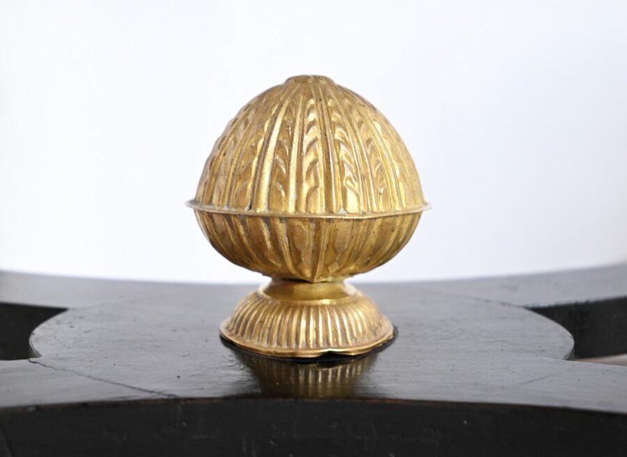 Petite Table en Poirier Noirci et Loupe de Thuya, style Louis XVI, époque Napoléon III – Milieu XIXe – Image 23