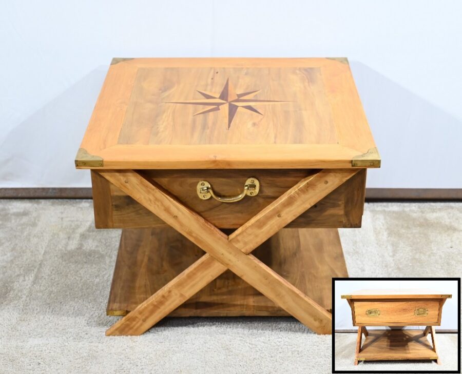 Table Basse en Bois de Kanjana, esprit Marine – Reproduction