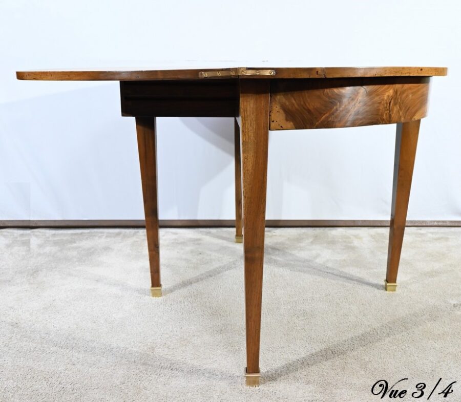Table Console de Propriété en Noyer, époque Directoire – 1810 – Image 11