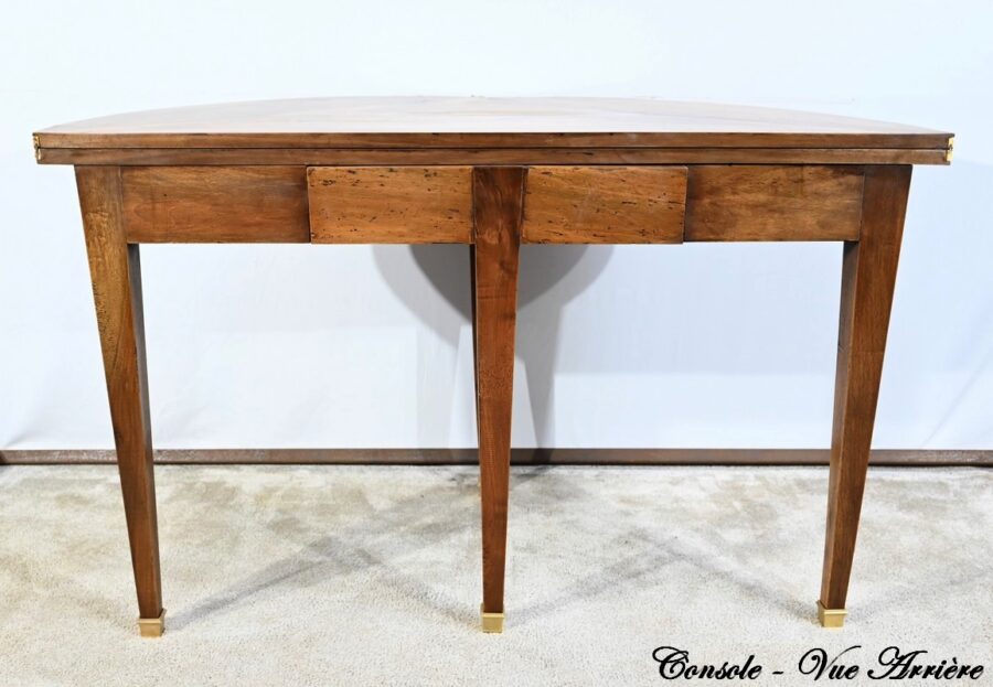 Table Console de Propriété en Noyer, époque Directoire – 1810 – Image 24