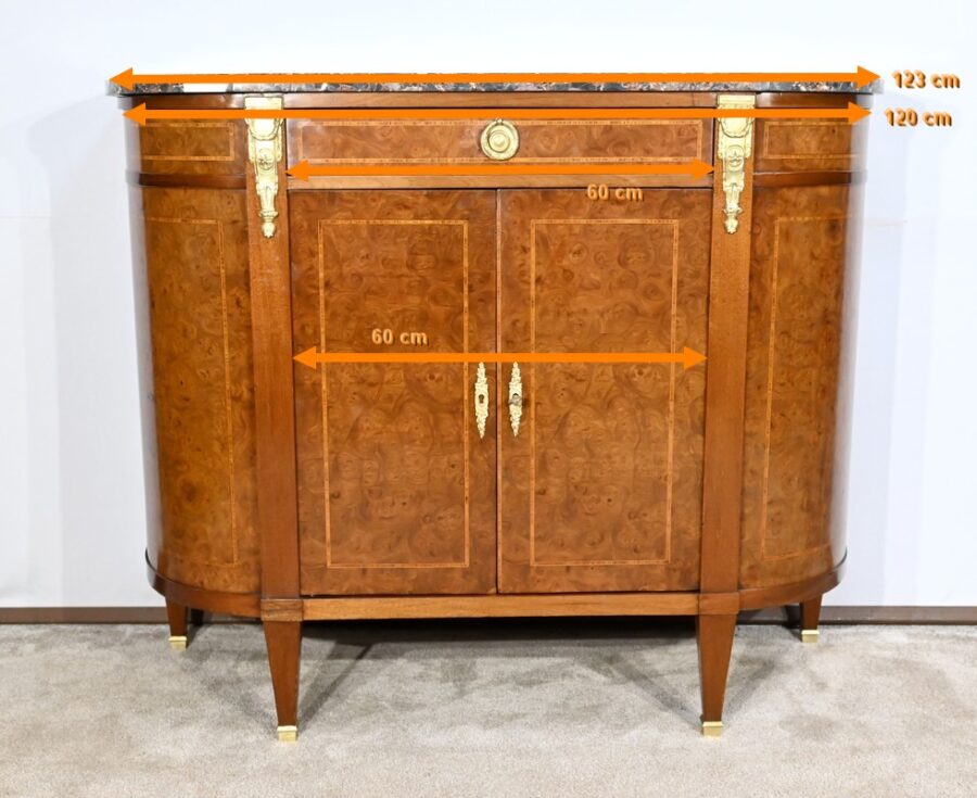 Buffet en Loupe de Thuya et Acajou, style Louis XVI - 2ème partie XIXe – Image 28