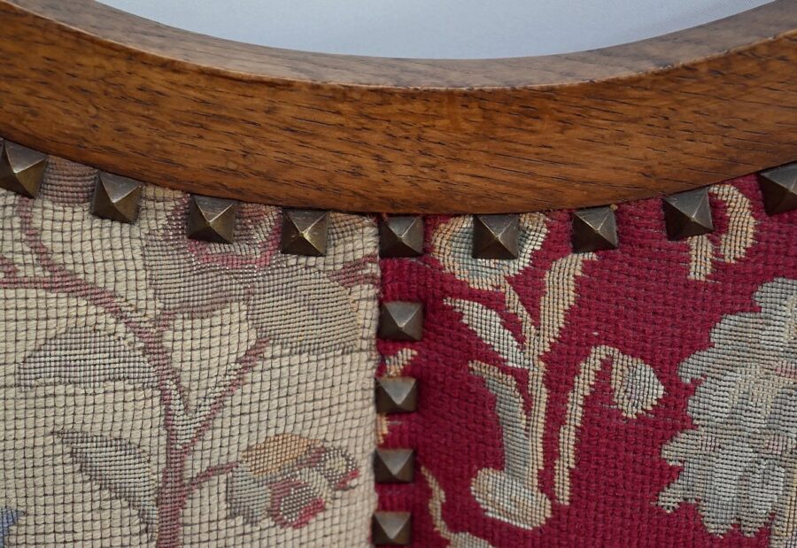 Banquette 3 places en Chêne massif, style Louis XIV – Fin XIXe – Image 7
