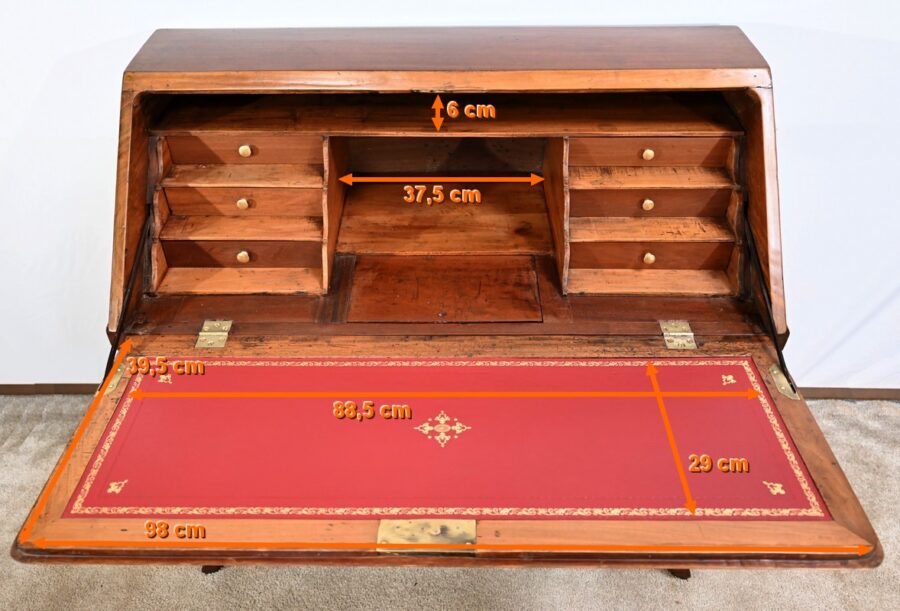 Commode Scriban de Port en Acajou de Saint Martin et de Cuba, époque Louis XV – XVIIIe – Image 43