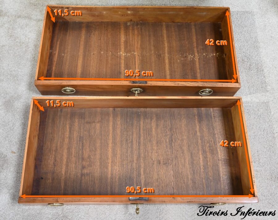 Commode Scriban de Port en Acajou de Saint Martin et de Cuba, époque Louis XV – XVIIIe – Image 46