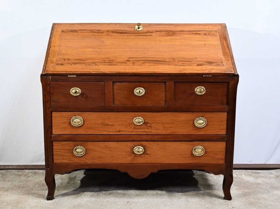 Commode Scriban de Port en Acajou de Saint Martin et de Cuba, époque Louis XV – XVIIIe – Image 6