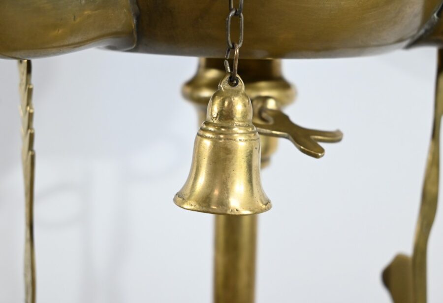 Lampadaire en Bronze Doré – Fin XIXe – Image 11