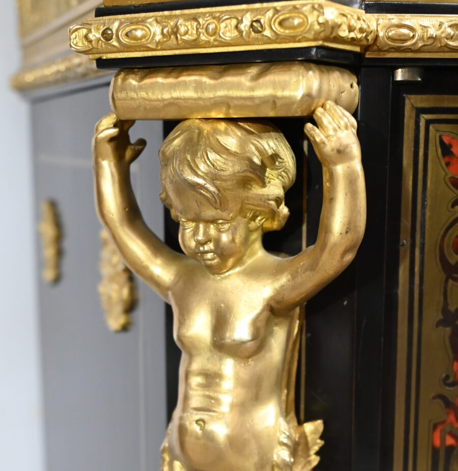 Meuble d’Appui en Poirier Noirci, esprit Boulle, époque Napoléon III – Milieu XIXe – Image 12