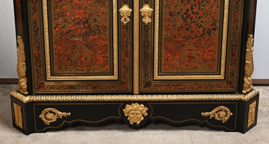 Meuble d’Appui en Poirier Noirci, esprit Boulle, époque Napoléon III – Milieu XIXe – Image 16