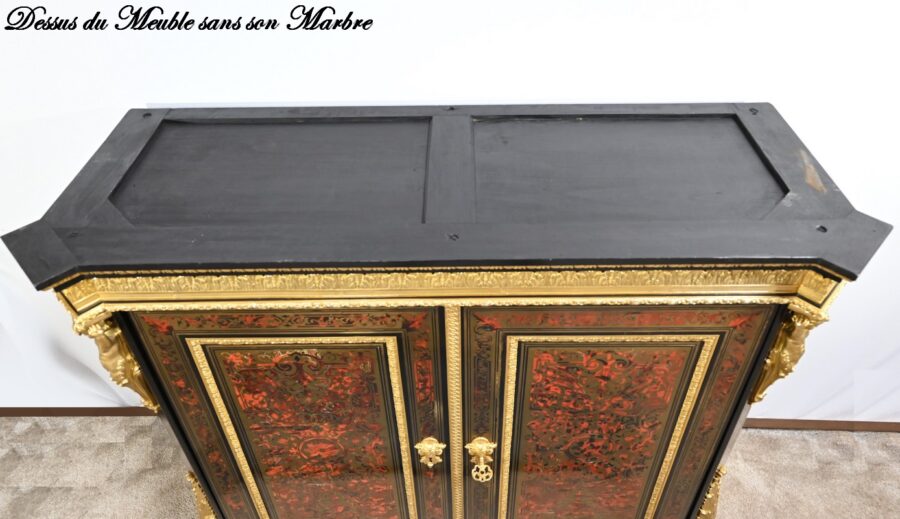 Meuble d’Appui en Poirier Noirci, esprit Boulle, époque Napoléon III – Milieu XIXe – Image 32