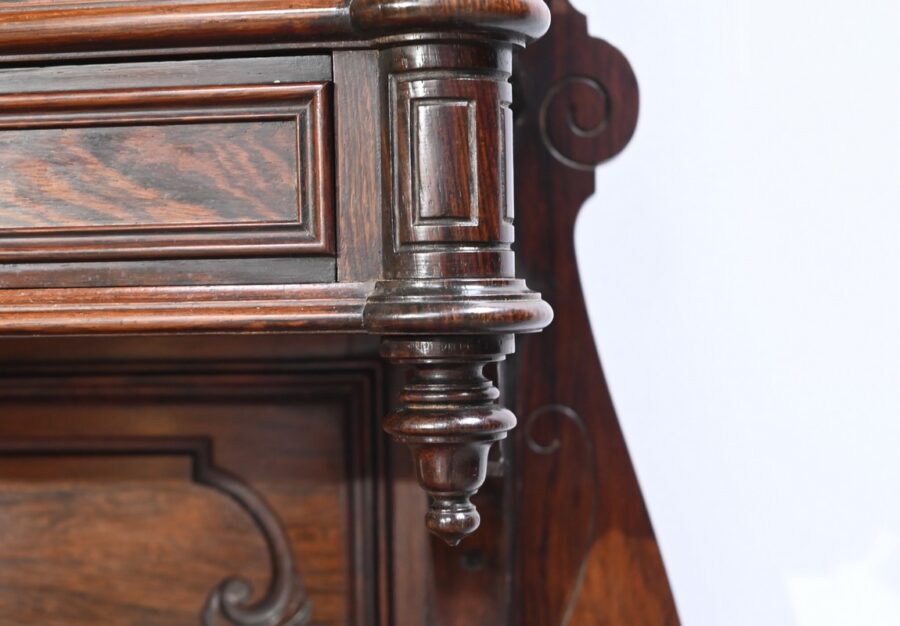 Petit Bureau Vitrine en Palissandre, époque Napoléon III - Milieu XIXe – Image 20