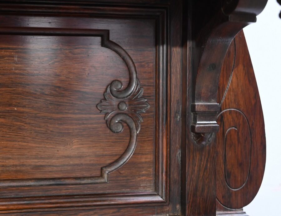 Petit Bureau Vitrine en Palissandre, époque Napoléon III - Milieu XIXe – Image 21