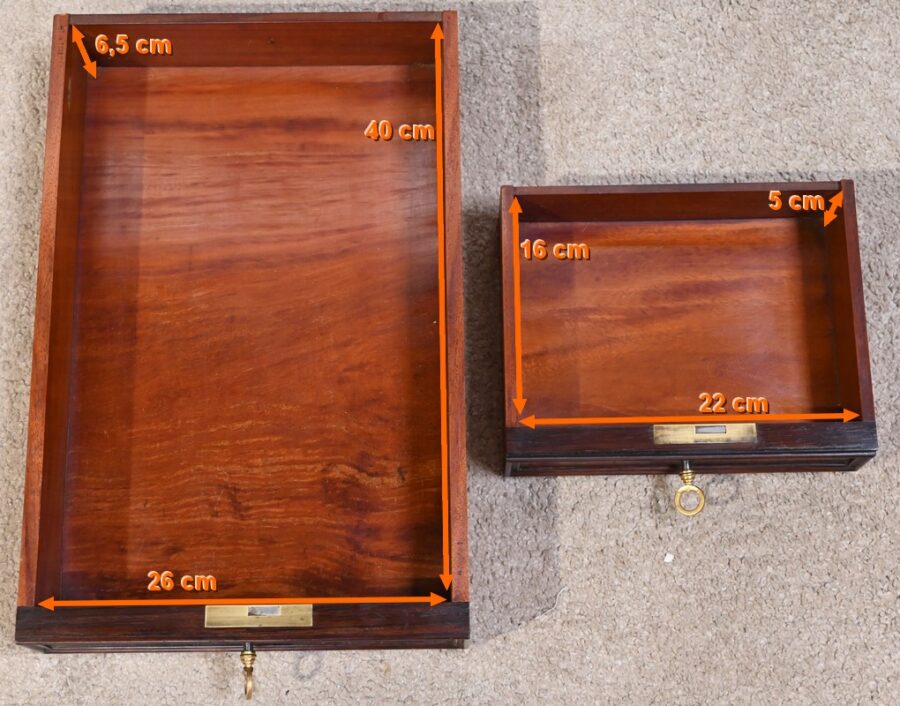 Petit Bureau Vitrine en Palissandre, époque Napoléon III - Milieu XIXe – Image 45