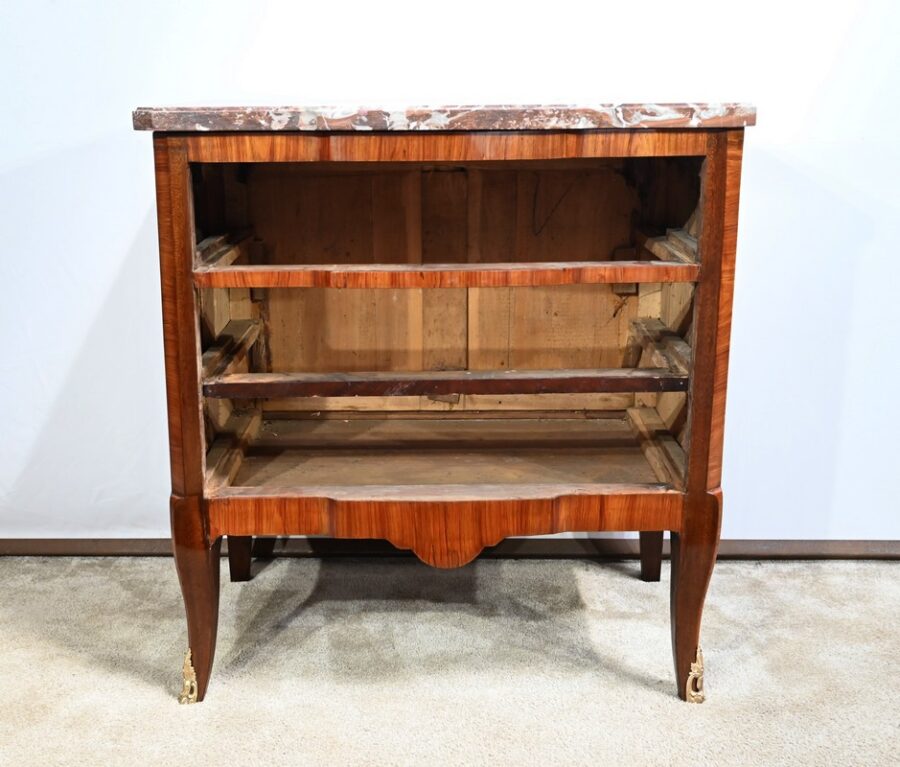 Petite Commode en Bois de Rose et Acajou, Transition Louis XV/Louis XVI - 2ème Partie XIXe – Image 24