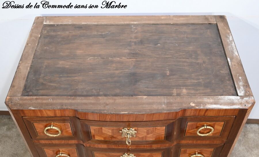 Petite Commode en Bois de Rose et Acajou, Transition Louis XV/Louis XVI - 2ème Partie XIXe – Image 29