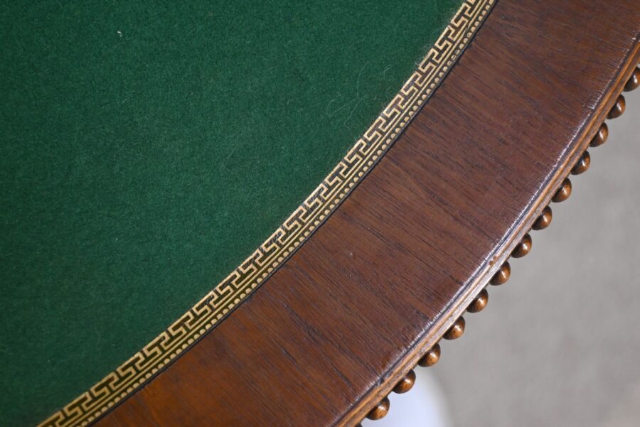 Table Demi-Lune en Noyer, style Louis XVI – Fin XIXe – Image 25
