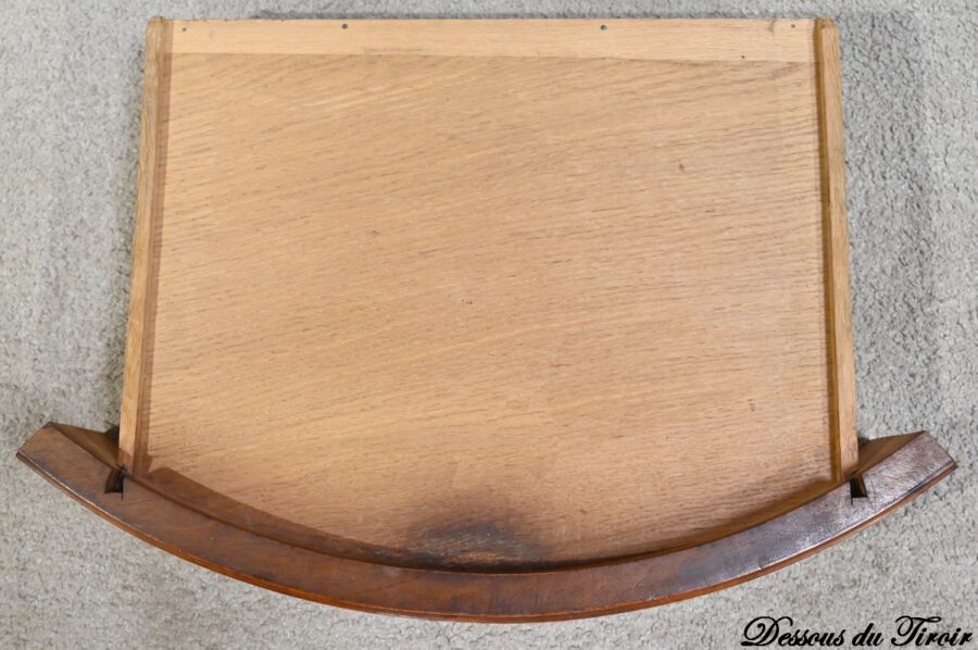 Table Demi-Lune en Noyer, style Louis XVI – Fin XIXe – Image 29