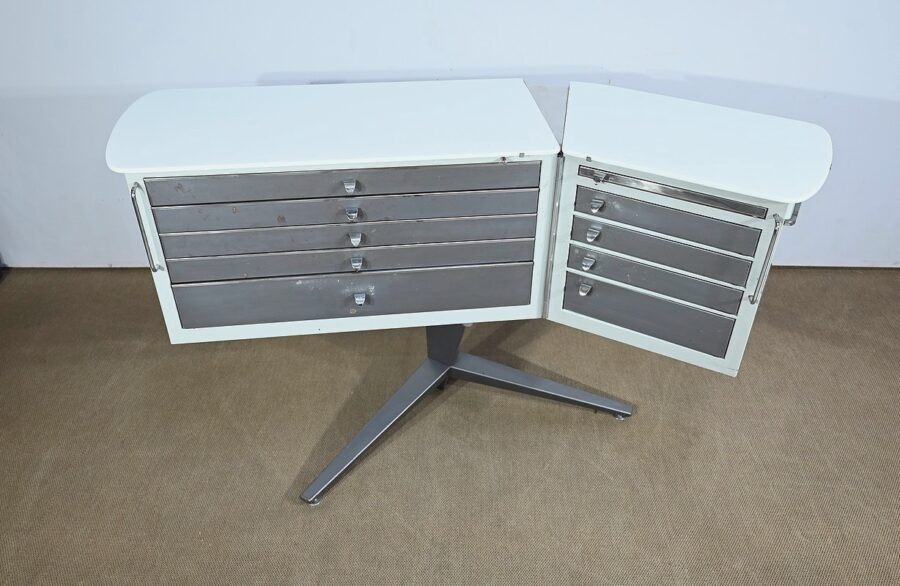 Meuble de dentiste Gallus, design Pininfarina, Suisse - 1960
