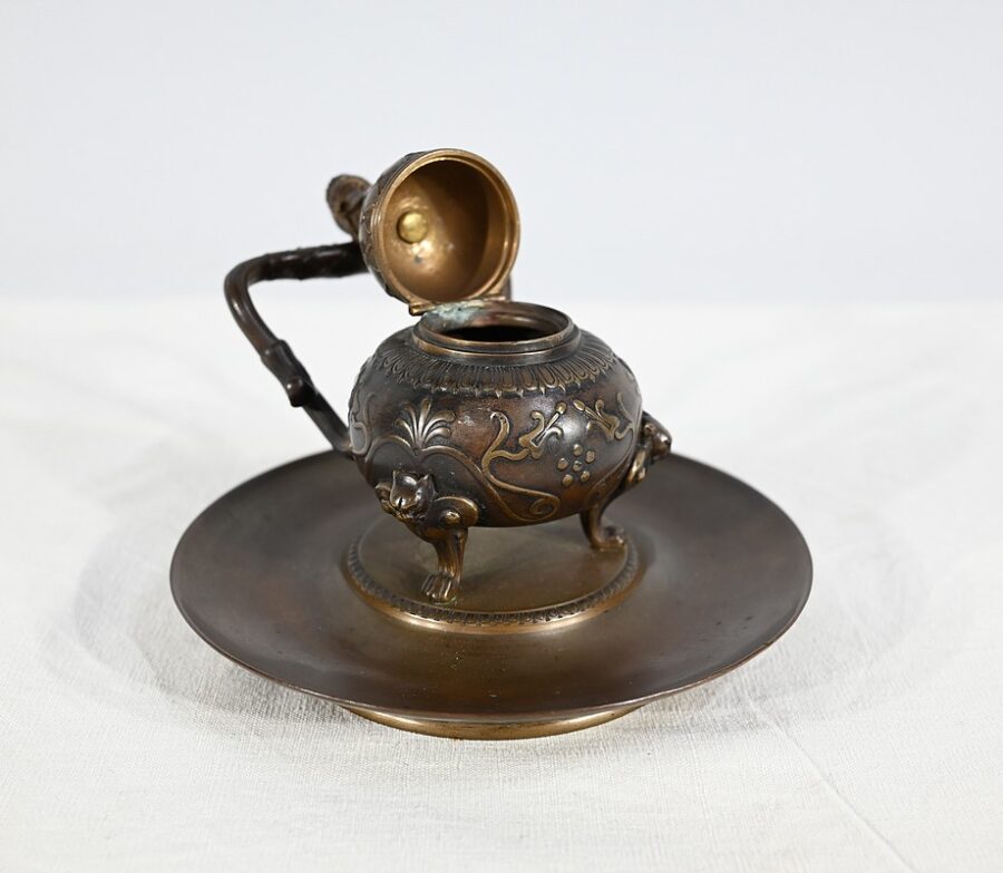 Encrier à l'Étrusque en Bronze par F. Barbedienne - 2ème partie XIXe – Image 13