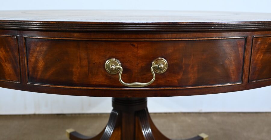 Table Tambour Tournante en Acajou, style Regency, Angleterre – 2ème moitié XIXe – Image 12