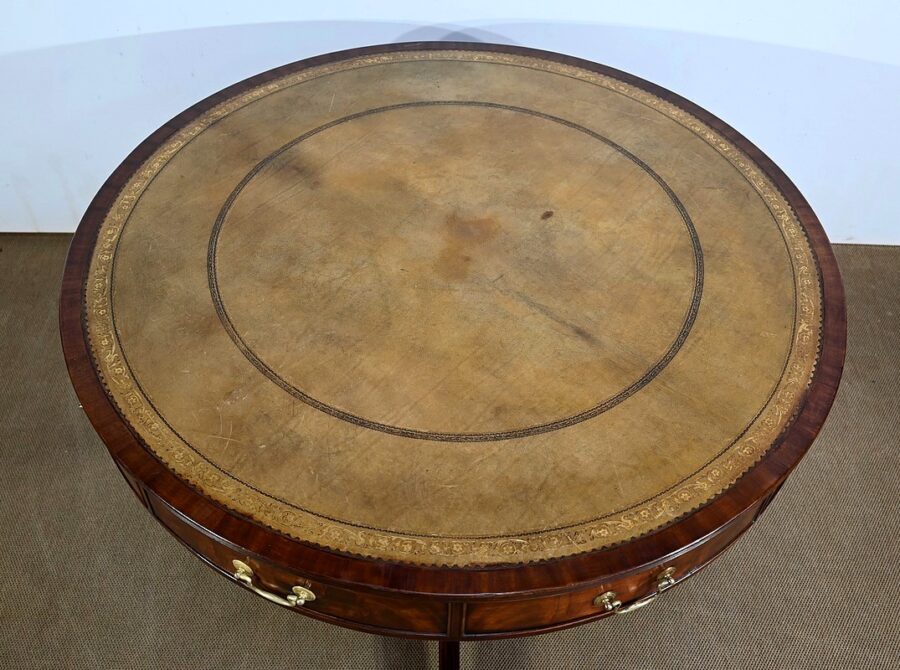 Table Tambour Tournante en Acajou, style Regency, Angleterre – 2ème moitié XIXe – Image 5