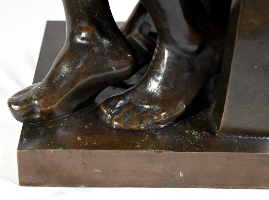 Bronze « Laurent de Médicis » d’après Michel Ange, école du XIXe – Milieu XIXe – Image 20