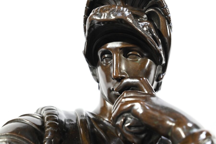 Bronze « Laurent de Médicis » d’après Michel Ange, école du XIXe – Milieu XIXe – Image 8