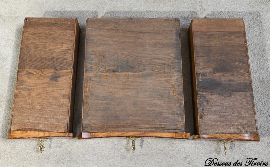Bureau de Milieu en Bois Précieux, style Louis XV – Début XXe – Image 28